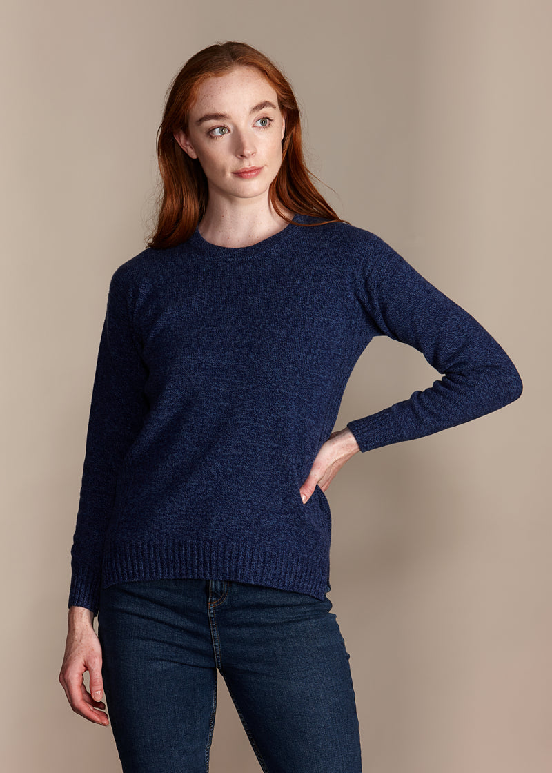 CHARNWOOD Women's Recycled Cashmere and Merino Drop Shoulder Jumper